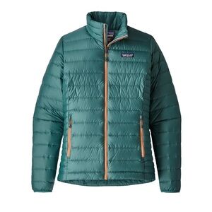 Patagonia Down Puffer Coat Womens XXS Teal Quilted Lightweight Jacket